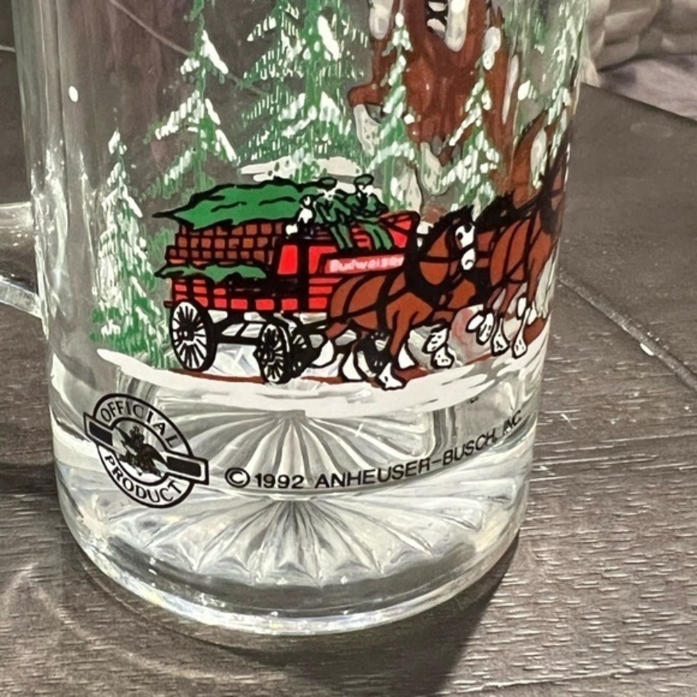 Budweiser Glass Mug - Picture 3 of 3